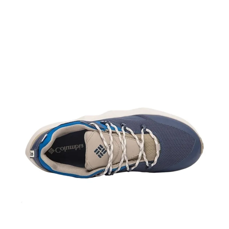 Columbia Facet 60 Low Outdry Cushioning Anti Slip And Wear Resistant Low Top Outdoor Shoes Men's Gray Blue-3