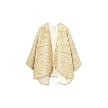 Valentino Wool Blend Shawls Women's Beige