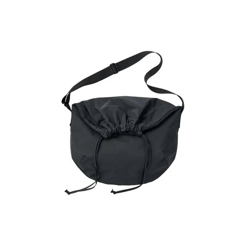 UNIQLO Cotton Shoulder Bag Crossbody Bag Regular Women's Black/Light Beige-0