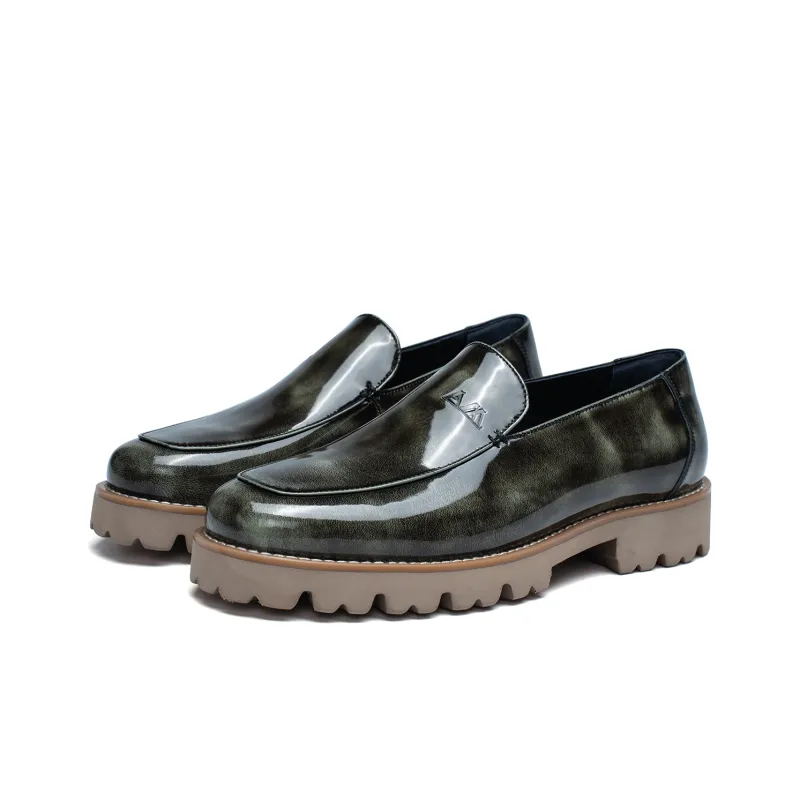 Anthony Miles Platform Height Increasing Slip-on Loafers Shoes Men's-1