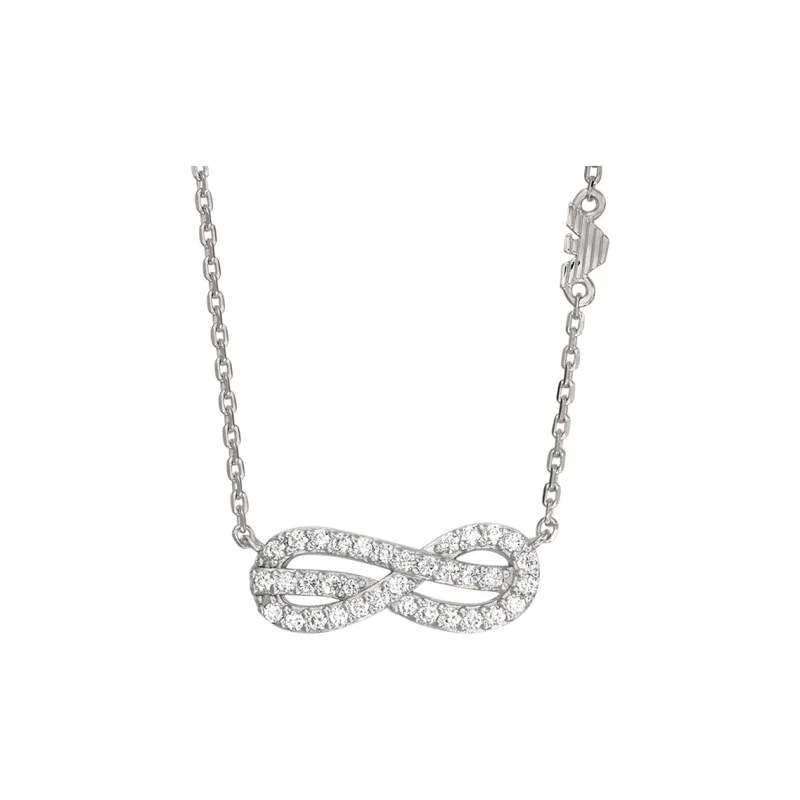 EMPORIO ARMANI Sterling Silver Station Necklace-0