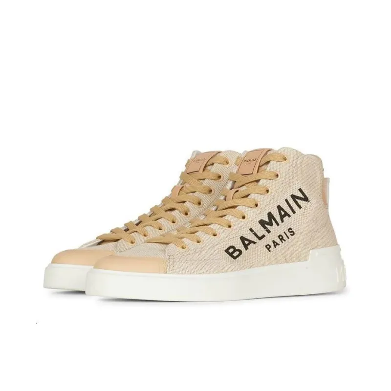BALMAIN Logo print High top Sneakers Women's-1