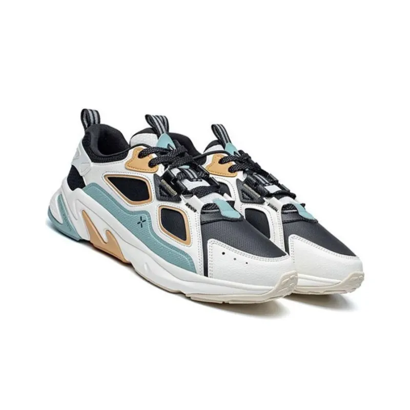 XTEP Cushioned Slip Resistant Low Top Sports Casual Shoes Men's Quartz Gray-2