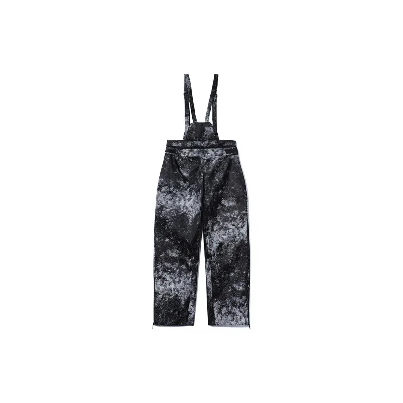 LiNing Overalls Unisex Black Gray Jacquard Color-1