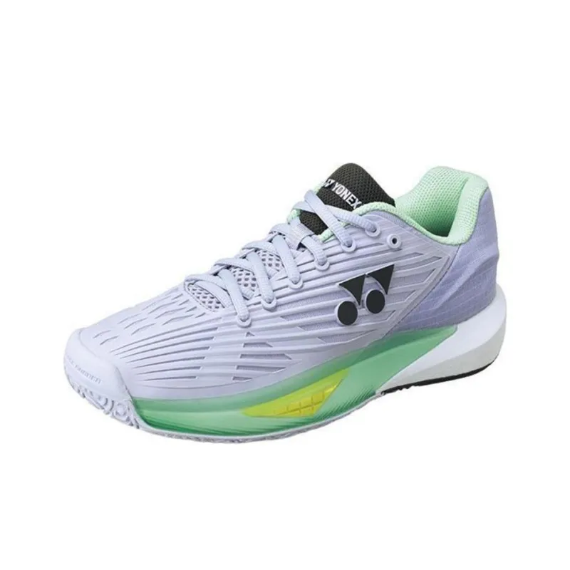 YONEX Anti Slip Wear Resistant Low Top Tennis Shoes Women's Gray Green-0
