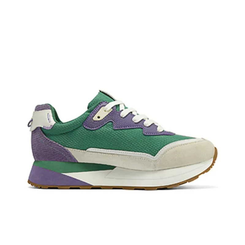 Skechers Sport Cushioning Anti-Slip And Wear-Resistant Low-Top Casual Shoes Women's Gray Green-1