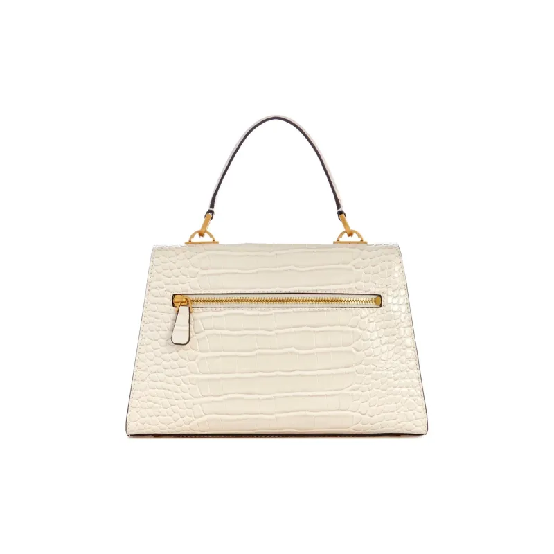 GUESS Crocodile Embossed Artificial Leather Shoulder Bag Crossbody Bag Women's White-2
