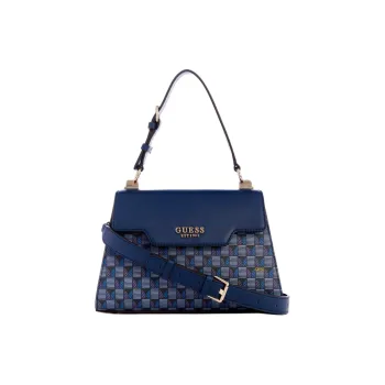 GUESS Artificial Leather Handbag Shoulder Bag Crossbody Bag Mini Women's Blue