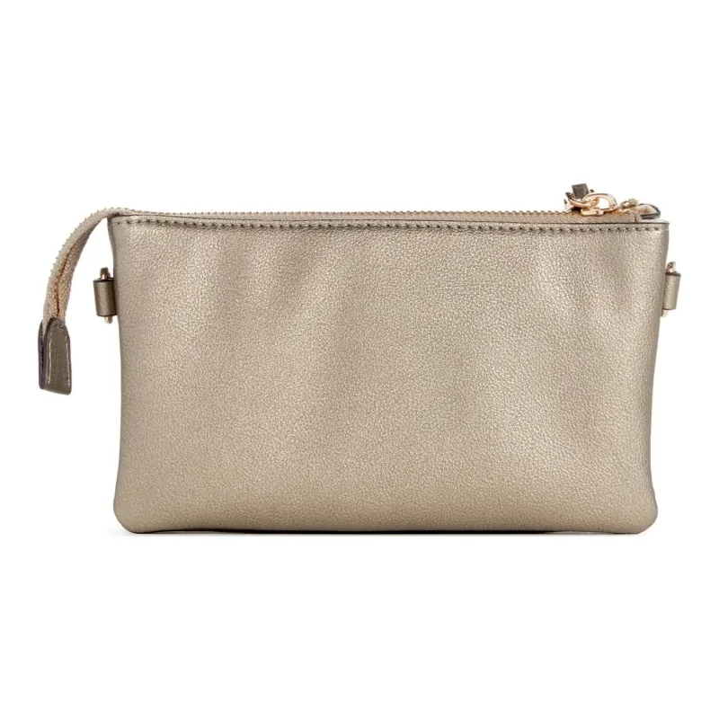 GUESS Artificial Leather Shoulder Bag Crossbody Bag Mini Women's Silver-2