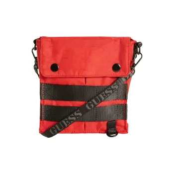 GUESS Polyamide Shoulder Bag Crossbody Bag Men's Red