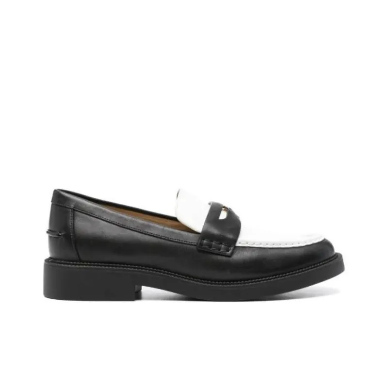 MICHAEL KORS Loafers Women's Black White-1
