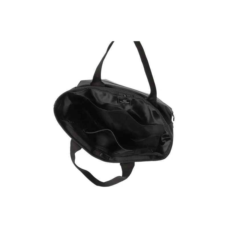 Beams Nylon Tote Bag Shopping Bag Shoulder Bag Handbag Large Size Men's Black-4