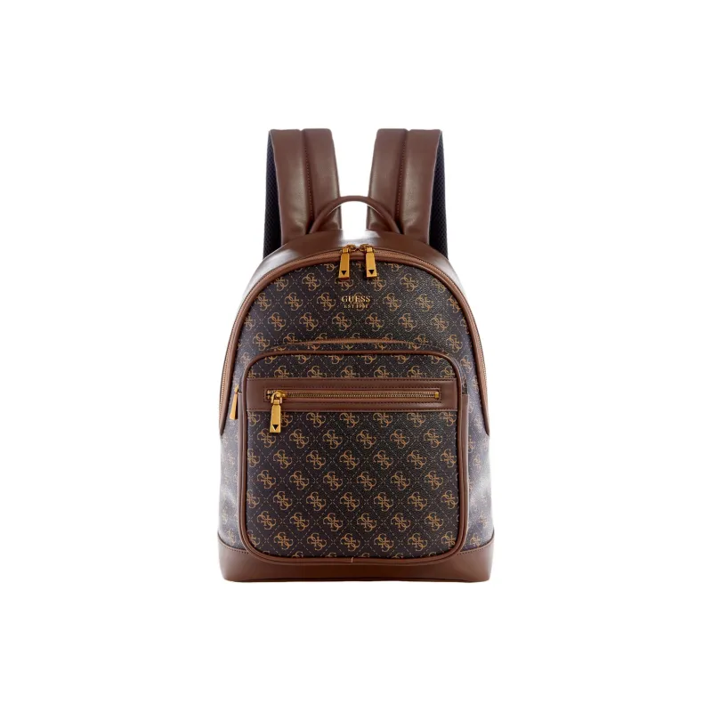 GUESS Keith Collaboration Artificial Leather Backpack Men's Brown-0