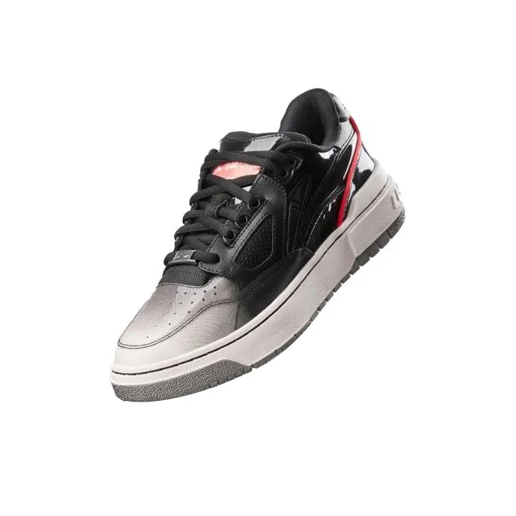 LiNing Rookie 2 BadFive Durable Breathable Low Top Skateboard Shoes Men's Black White-2
