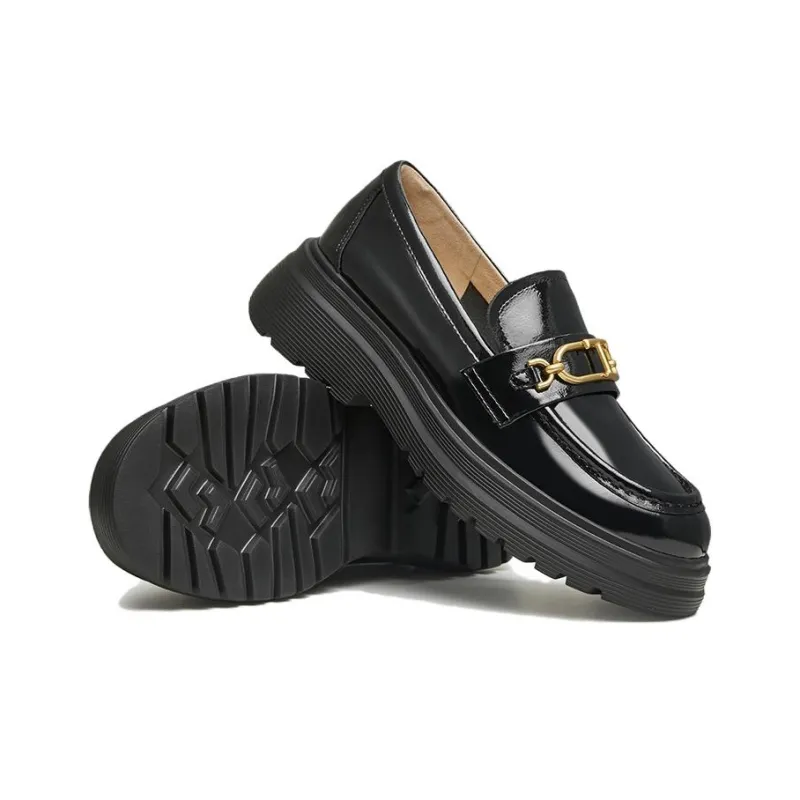 TATA Loafers Women's Solid Color-5