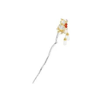 JITAIXIANG Hetian Jade Hairpin White Jade/Pale Greenish White Jade Women's