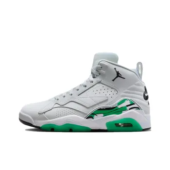 Jordan Jumpman MVP Cushioned Slip Resistant High Top Vintage Basketball Shoes Women's White Green