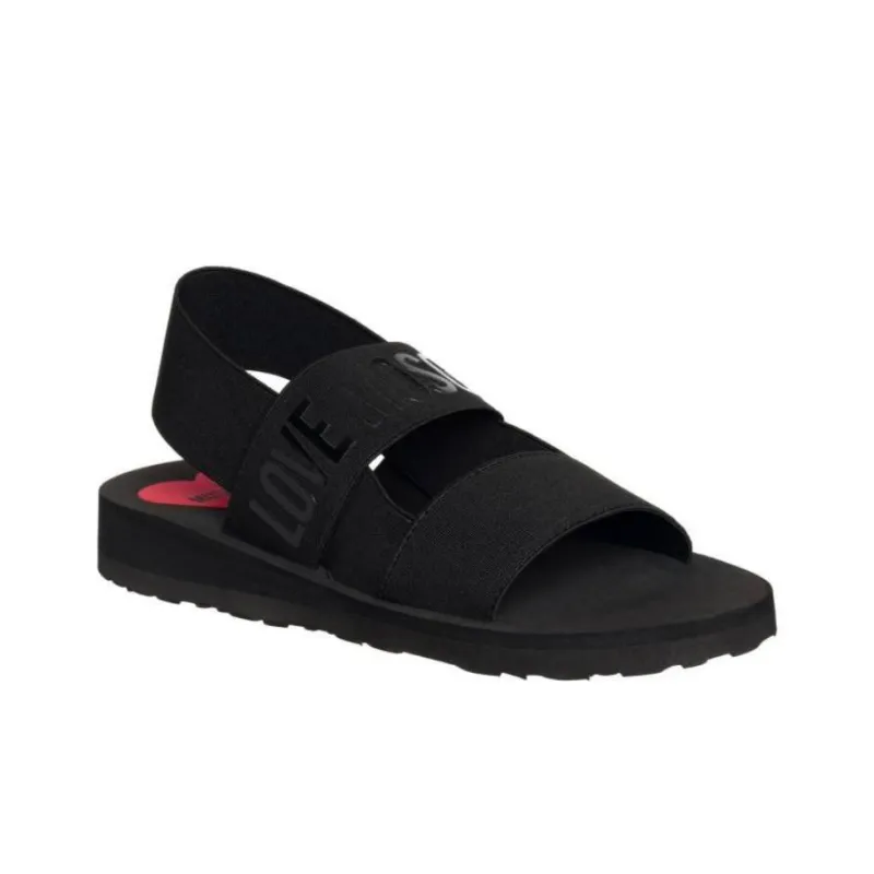 LOVE MOSCHINO Strap Sandals 2.5cm Women's Black-2