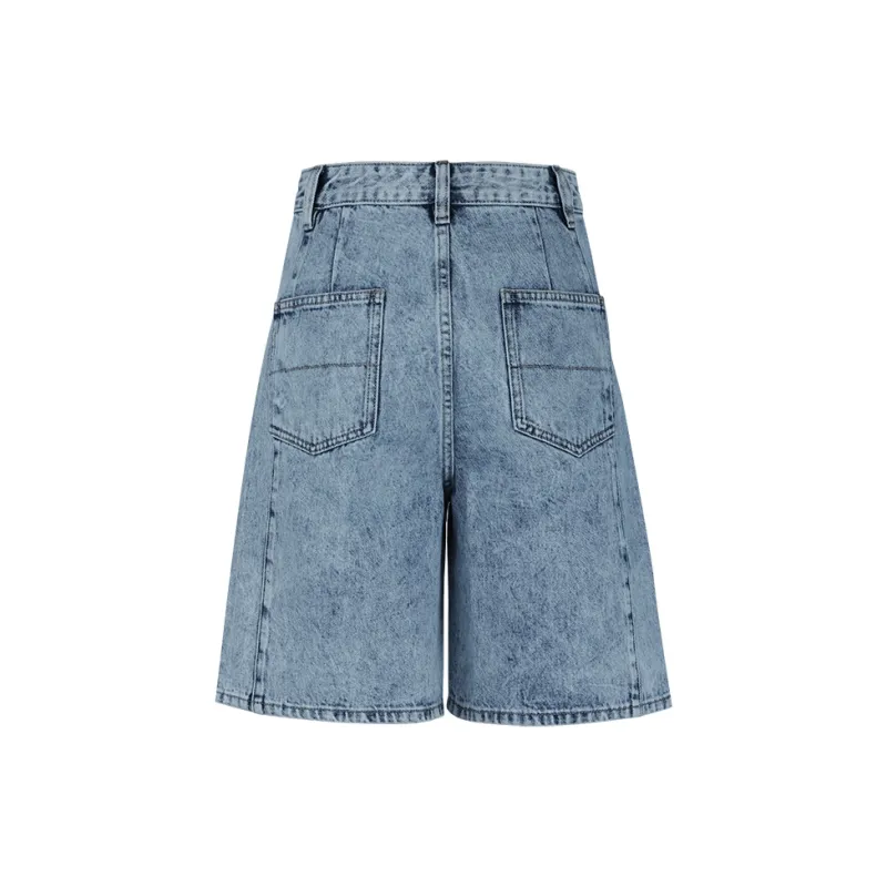 THE SEA LIFE Denim Shorts Women's Denim Blue-1