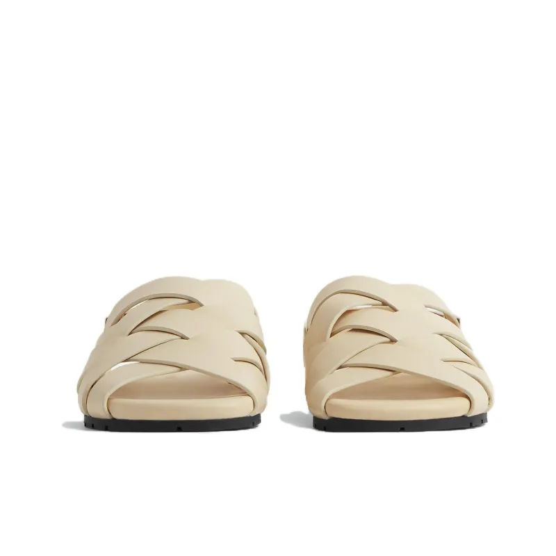 Bottega Veneta Alfie Strap Sandals Men's Beige-1