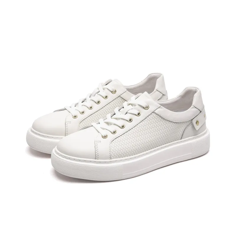 Anthony Miles Anti Slip Wear Resistant Low Top Skateboard Shoes Men's White-1