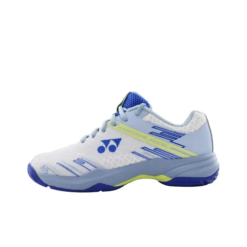 YONEX POWER CUSHION CASCADE ACCEL Badminton Shoes Unisex Low-Top Smoke Gray Blue/White