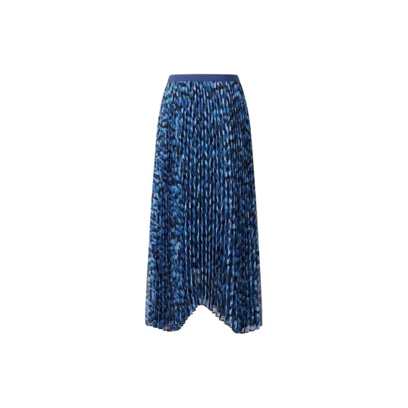 UNIQLO SS24 Casual Long Skirts Women's Blue-1