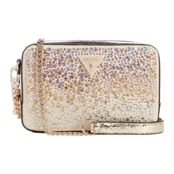 GUESS Artificial Leather Shoulder Bag Crossbody Bag Mini Women's Gold