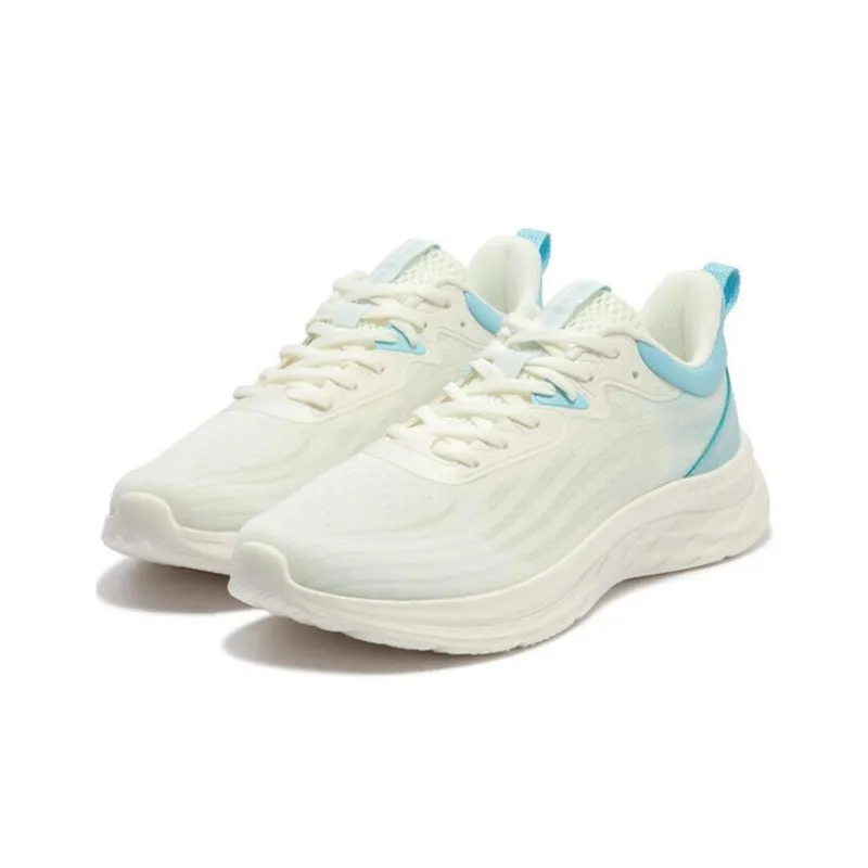 361° Cushioned Slip Resistant Low Top Running Shoes Men's White Blue-1