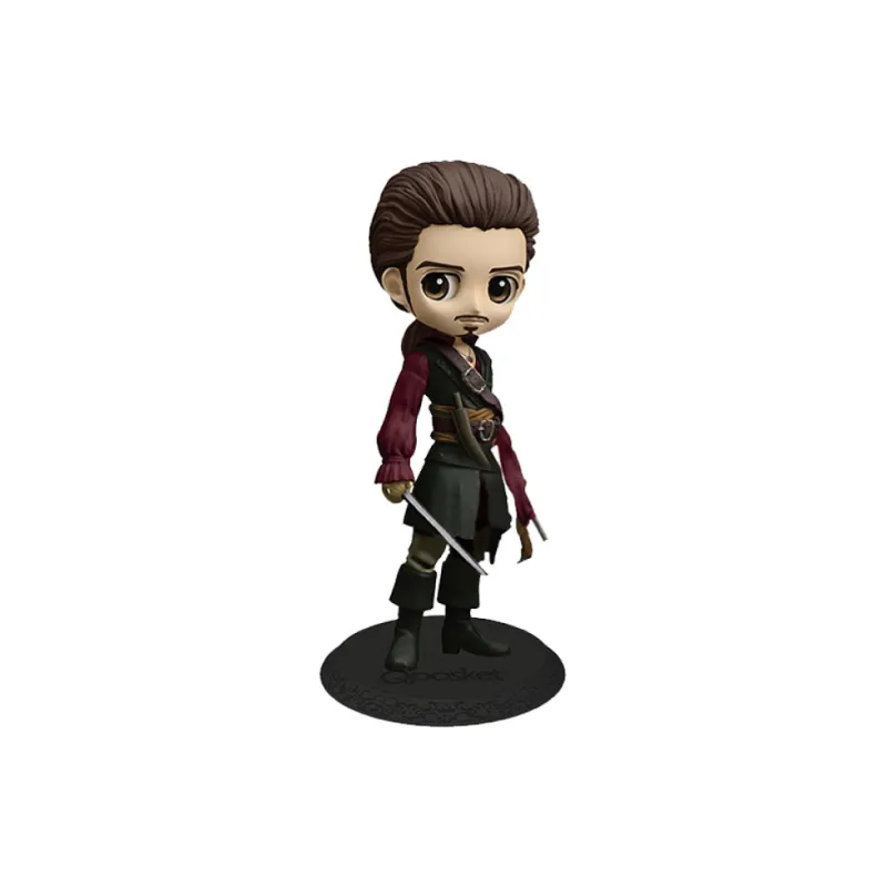 BANDAI Will Turner Disney Hobby Model, Pirates Of The Caribbean Chibi Figures-0