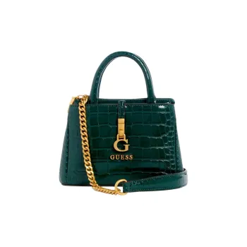 GUESS Artificial Crocodile Leather Shoulder Bag Crossbody Bag Mini Women's Forest Green
