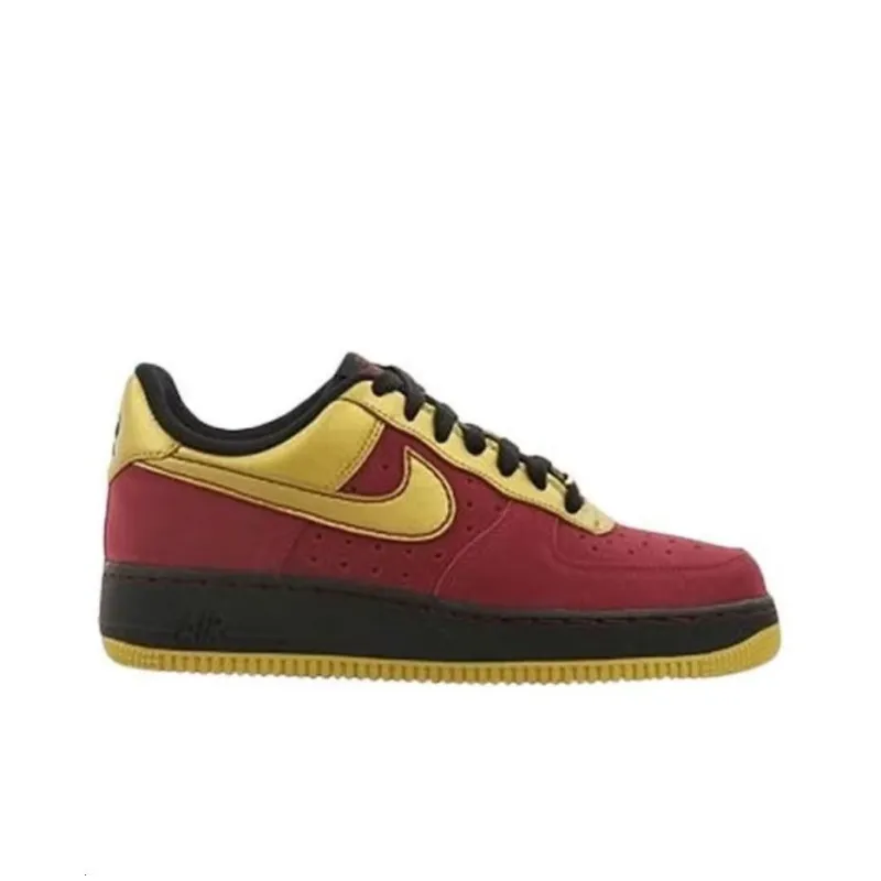 Nike Air Force 1 Low '07 Team Red Metallic Gold Women's-1