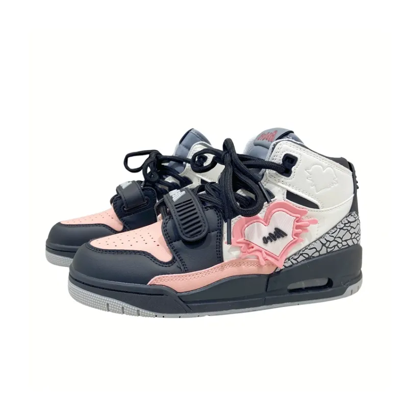 MQGAll Anti-Slip And Wear-Resistant Breathable High-Top Vintage Basketball Shoes Unisex-11