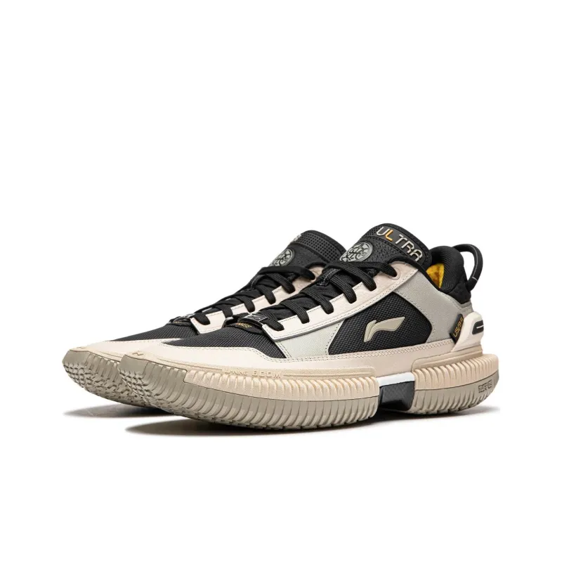 LiNing Badfive 3 Broken Five 3 Ultra Low Anti Slip Wear Resistant Low Top Basketball Shoes Men's Beige Black-2