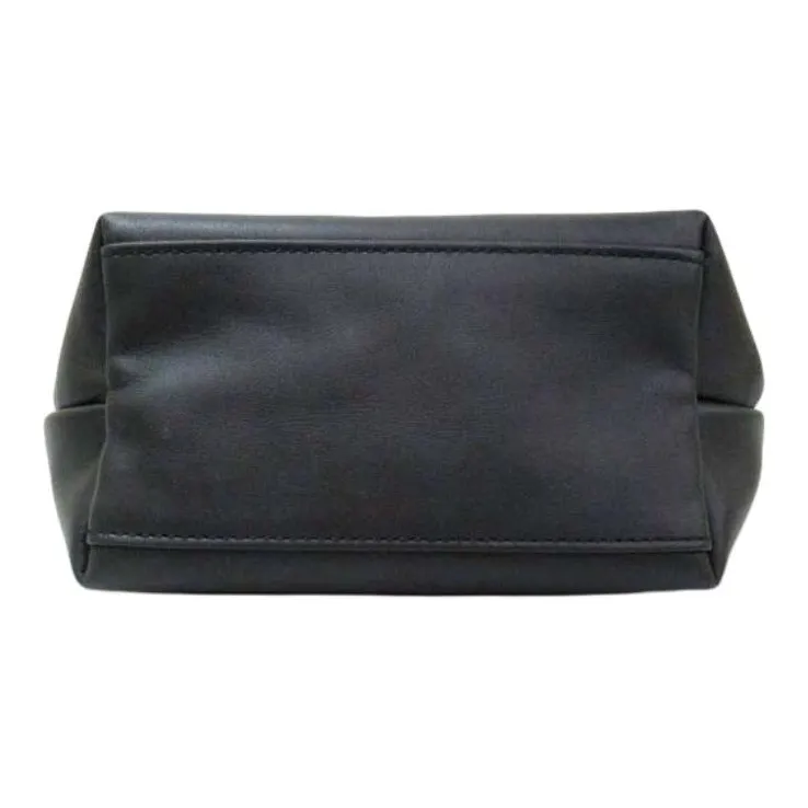 LONGCHAMP ROBERT INDIANA Collaboration Cow Leather Shoulder Bag Crossbody Bag Handbag Extra Small Women's Black-2
