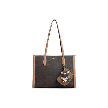 FION Artificial Leather Crossbody Bag Shoulder Bag Large Size Women's Multicolor