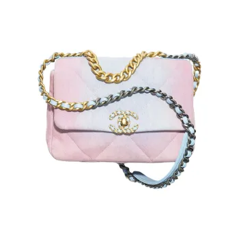 CHANEL Denim Flap Bag, Shoulder Bag, Crossbody Bag Women's Blue & Pink