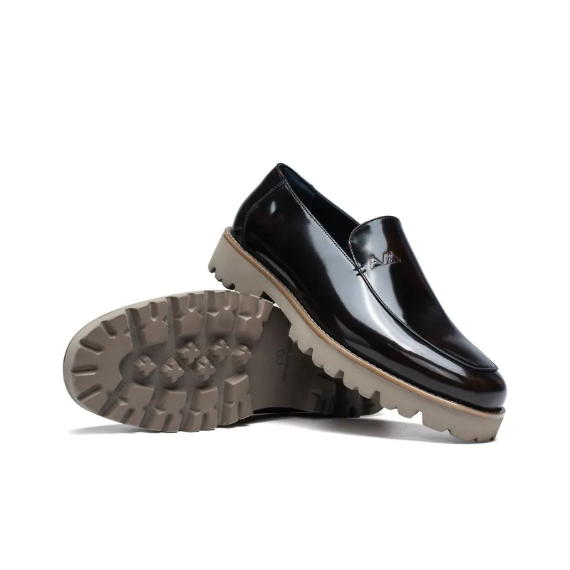 Anthony Miles Platform Height Increasing Slip-on Loafers Shoes Men's-10