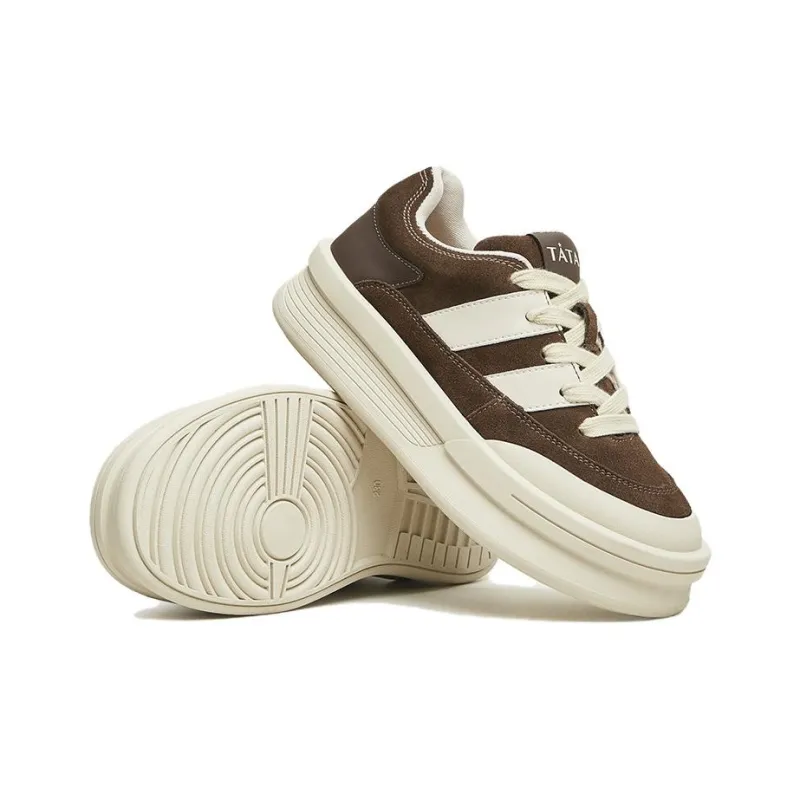 TATA Skateboard Shoes Women's Low Top Solid Color-16