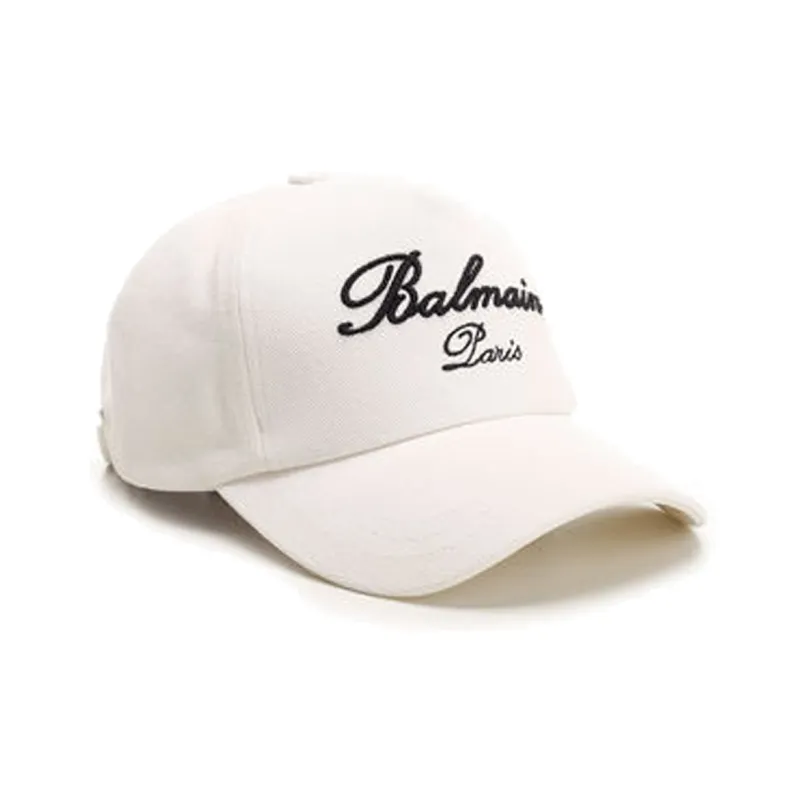BALMAIN Signature-embroidered Baseball Cap-0