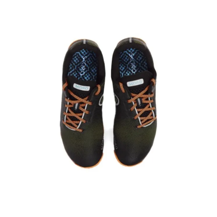 SKORA Durable Breathable Low-Top Running Shoes Men's Black Orange-3