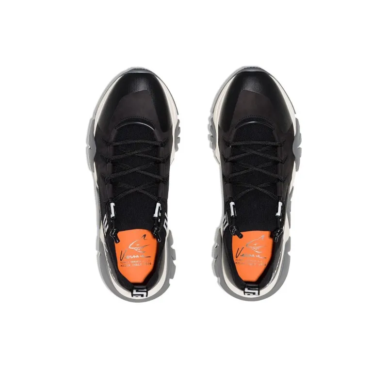 VERSACE Squalo Low-Top Casual Shoes Women's Black-3