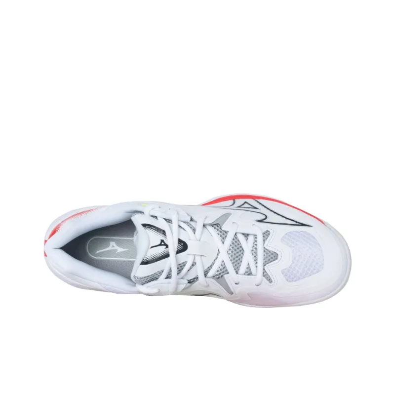 Mizuno Wave Claw 3 Wide 'White Radiant Red'-3