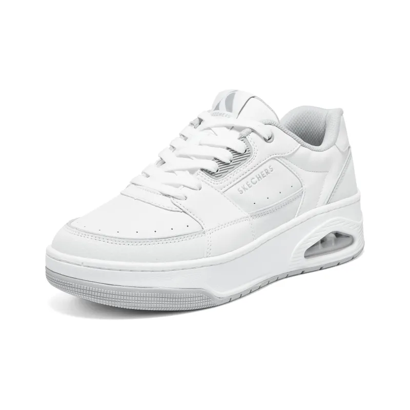 Skechers Anti Slip Wear Resistant Low Top Skateboard Shoes Men's White-3