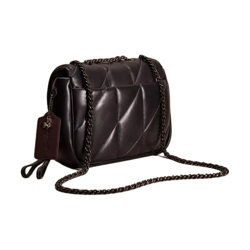 COACH Madison Nappa Leather Pillow Bag Shoulder Bag Crossbody Bag Medium Size Women's Black-1