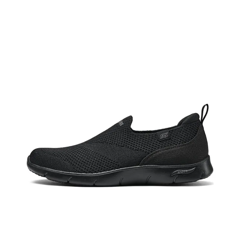 Skechers Slip Resistant Low Top Casual Shoes Women's Black-0
