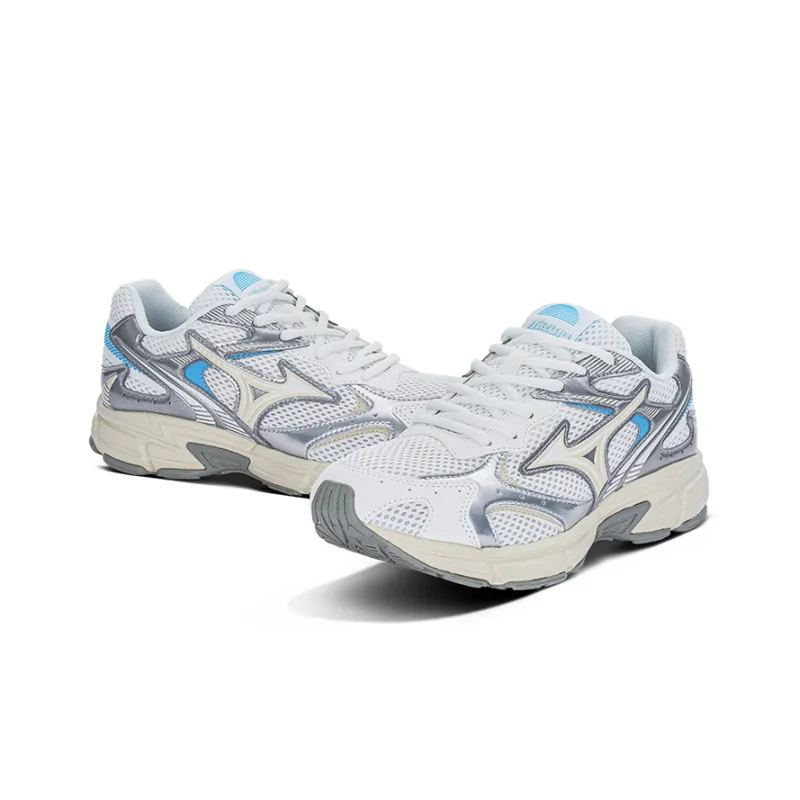 Mizuno Speed 2K Cushioned Wear Resistant Breathable Low Top Casual Running Shoes Unisex White Silver Blue-3