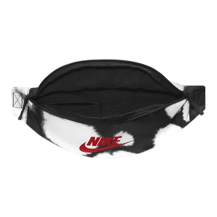 Nike Heritage Polyester Fanny Pack Regular Unisex Black White-2