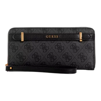 GUESS Artificial Leather Wallet Large Size Women's Black