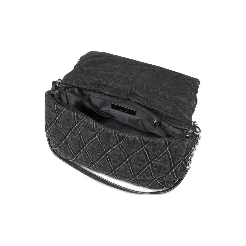 DIESEL Charm D L Denim Shoulder Bag-5